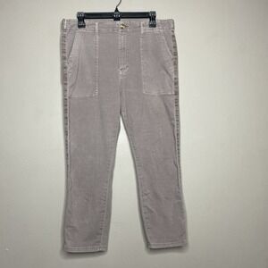 PISTOLA Straight Leg Pant Women‎ Size 31 Pale Purple Cropped Utility High Rise